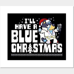 bluey christmas Posters and Art